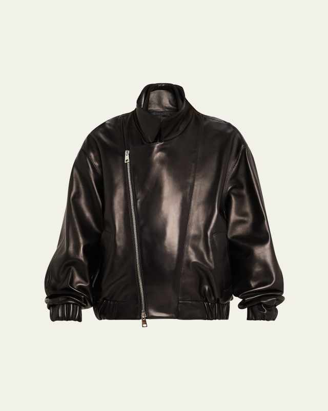 The Emmett Layered Lambskin Leather Jacket